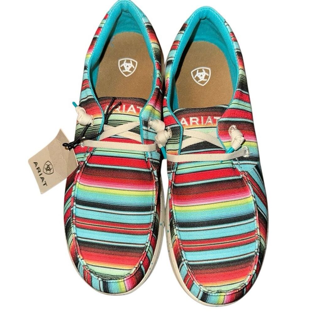 Ariat Hilo Serape Southwestern FLX Foam Moc Toe Shoes Womens 7.5 NEW - Picture 4 of 9